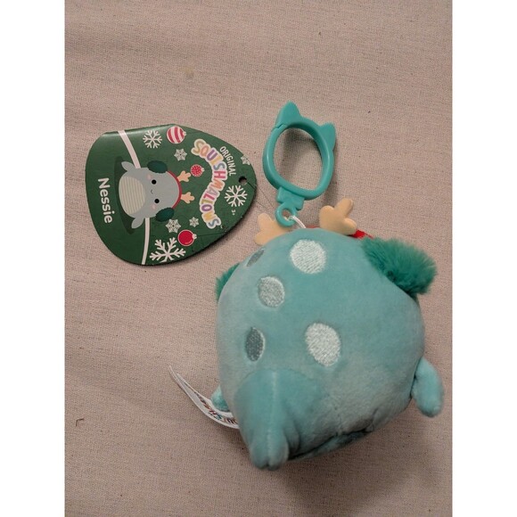 Original Squishmallows 3.5" Clip-On Nessie The Loch Ness Monster Earmuffs – NWT - Picture 2 of 4